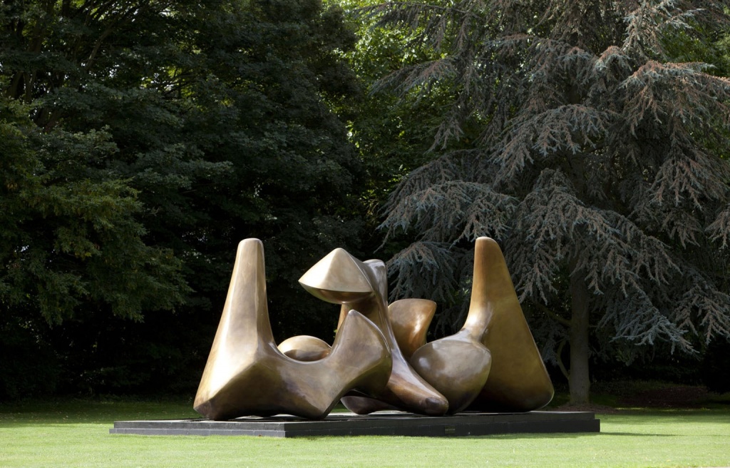 Генри Мур_скульптура_three piece sculpture, 1968, бронза
