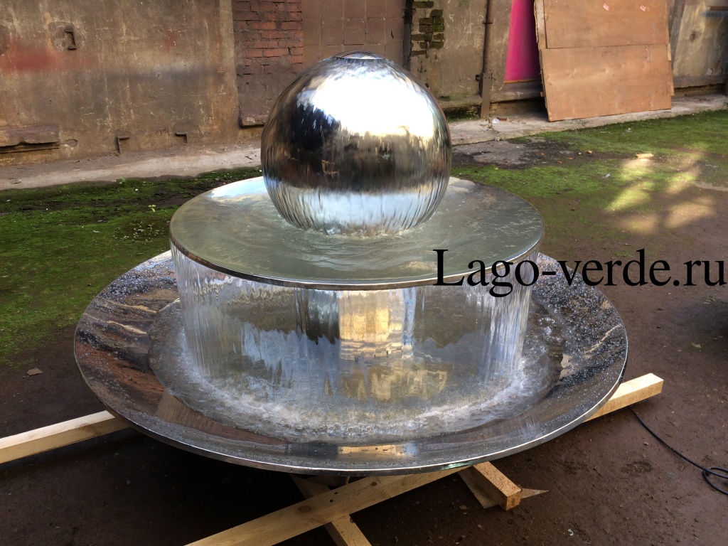 металлический фонтан с чашами и шаром_изготовление.JPG