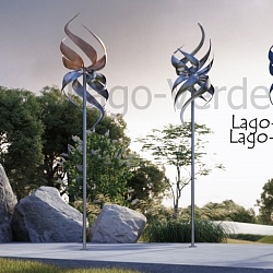 Ветряная кинетическая скульптура "Lonicera" 