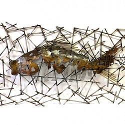 Настенное металлическое панно "Fish" 