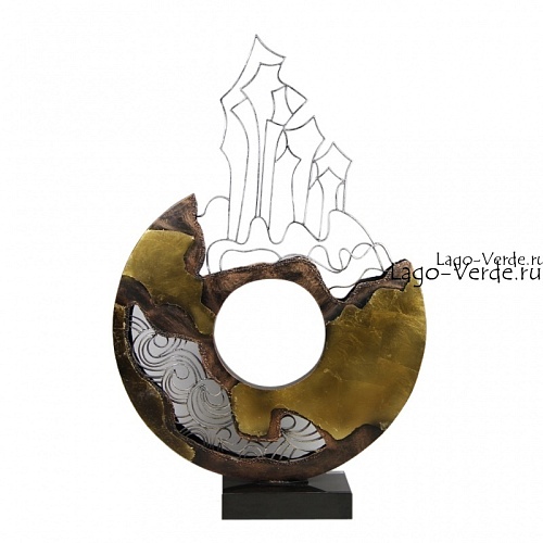 Оригинальная железная скульптура "Illusive" купить в интернет-магазине современной металлической скульптуры в Москве с доставкой |Скульптура из металла