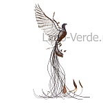 Скульптура из проволоки "Phoenix", подставка, основание, подиум для скульптуры купить в интернет-магазине Lago Verde, изготовление под заказ. Доставка. | фото 2