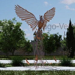 Скульптура из проволоки "Phoenix" 