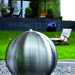 Фонтан-шар стальной разного размера, нержавеющий шар, зеркальный шар | фото 8