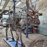 Скульптура из проволоки "Moose" купить в интернет-магазине современной металлической скульптуры в Москве с доставкой |Скульптура из металла | фото 7