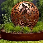 Декоративный шар из кортена: купить | изготовить на заказ | фото 3
