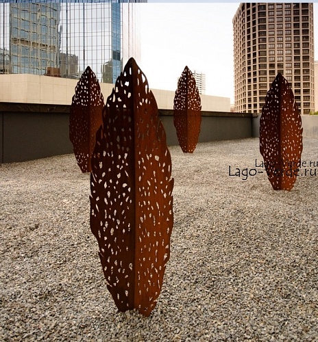 Скульптура для сада "Листья": купить | изготовить на заказ