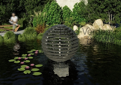 Фонтан-шар для пруда "G Globe " | Садовые фонтаны-шары |купить интернет-магазине Lago Verde 