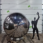 Парковая скульптура для въездной группы | шар из нержавеющей стали диаметром 2м в Lago Verde | фото 4