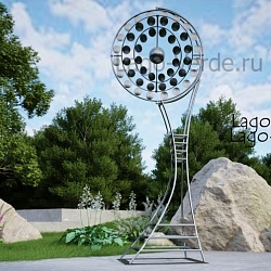Ветряная кинетическая скульптура "Geo" 