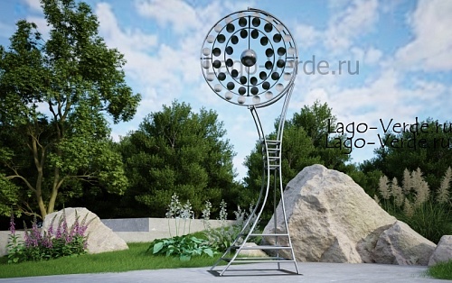 Ветряная кинетическая скульптура "Geo" купить в интернет-магазине в Москве с доставкой