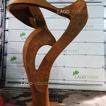 Парковая скульптура из кортена "Vague": купить | изготовить на заказ | фото 1