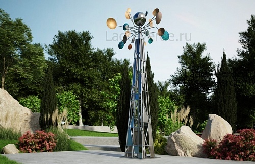 Ветряная парковая скульптура "Rumba 2.0" купить в интернет-магазине в Москве с доставкой