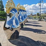 Арт-объект "Матрёшки": изготовление скульптур из полированной нержавеющей стали на заказ в Lago Verde, Москва. | фото 1