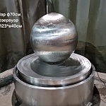 Фонтан-шар "Dzen" из нержавеющей стали | фото 4