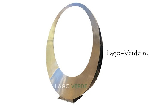 Парковая скульптура "Ellipse" из нержавеющей стали купить в интернет-магазине Lago Verde