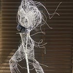 Скульптура из проволоки "Ника",купить в интернет-магазине Lago Verde, изготовление на заказ | фото 2