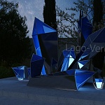 Световой парковый арт-объект "Crystals" | скульптура из стали и арт-объекты| купить в Lago Verde | фото 5