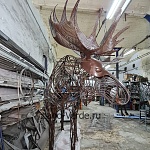 Ажурная скульптура лося из проволоки купить в интернет-магазине современной металлической скульптуры в Москве с доставкой |Скульптура из металла | фото 7