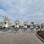 Арт-объект "Матрёшки": изготовление скульптур из полированной нержавеющей стали на заказ в Lago Verde, Москва. | фото 3