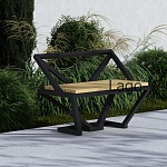 Уличное кресло "Polygon mini" элитная современная скульптура для сада и интерьера: купить в интернет-магазине Lago Verde | фото 1