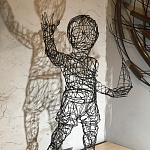 Скульптура из нержавеющей проволоки фигуры из проволоки купить в интернет-магазине Lago Verde, изготовление на заказ | фото 3