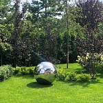 Скульптура шар из нержавеющей стали  | скульптура из стали и арт-объекты| купить в Lago Verde | фото 1