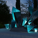 Световой парковый арт-объект "Crystals" | скульптура из стали и арт-объекты| купить в Lago Verde | фото 6