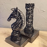 Статуэтка из проволоки "Ладья и Конь": ажурные скульптуры, животные и фигуры из проволоки  | фото 1