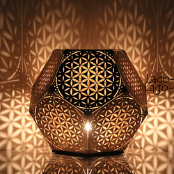 Геометрический светильник из металла "Mandala" 