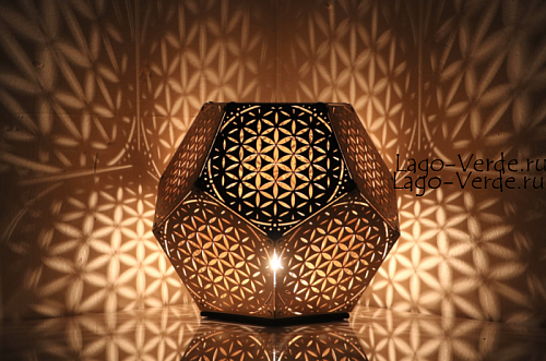 Геометрический светильник из металла "Mandala" | купить в LAGO VERDE 